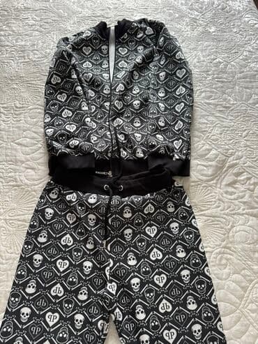 спортивный костюм азербайджан: Philipp Plein idman dəsti - 2 hissə: jaket (fermuarlı) və şalvar - — 2