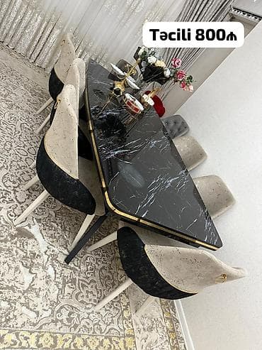 Qonaq otağı üçün, İşlənmiş, Açılmayan, Oval masa, 6 stul lalafo.az -da Qonaq otağı üçün, İşlənmiş, Açılmayan, Oval masa, 6 stul