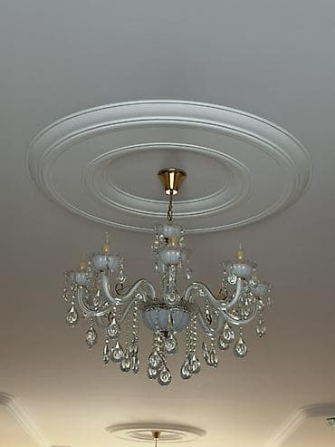 Çılçıraq, 6 lampa, Şüşə