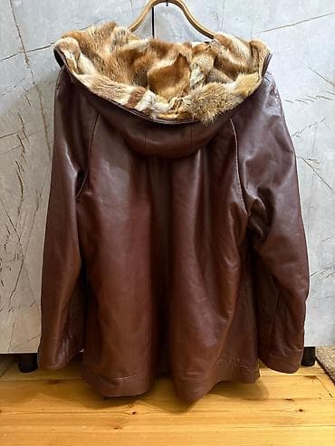 tebii daş: Palto, XL, rəng - Qəhvəyi — 4