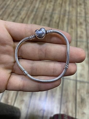 Ювелирные изделия: Pandora gümüş qolbaq - Brend: Pandora - Model: İlan zəncirli charm — 1