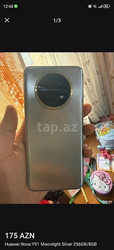 honor x8 ekran: Huawei nova Y91, 256 GB, rəng - Gümüşü — 3