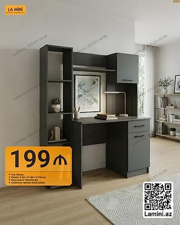 Düz masa, Stulsuz, Polkalı, Siyirməli, Sadə laminat