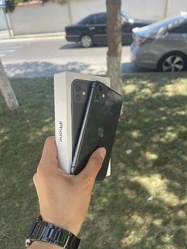 ayfon kreditle: IPhone 11, 128 GB, Qara, Simsiz şarj, Face ID, Sənədlərlə — 2