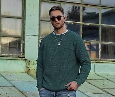 Sviterlər: Sviter, L, rəng - Yaşıl — 1