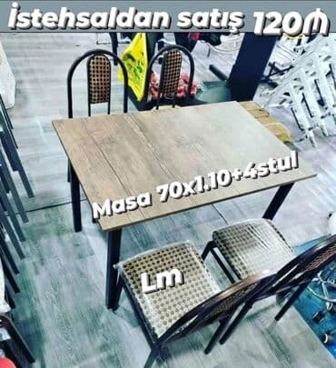 masa ve oturacaglar: Bağ mətbəx və eyvanlarınız üçün çox əlverişli *Masa dəstləri* — 1