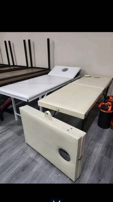 Yeni, Kosmetoloji kuşetka, Qatlanmayan, rəng - Ağ