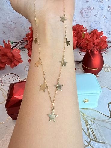 Boyunbağı, Sarı qızıl, 585 Əyar, 218 g — 1