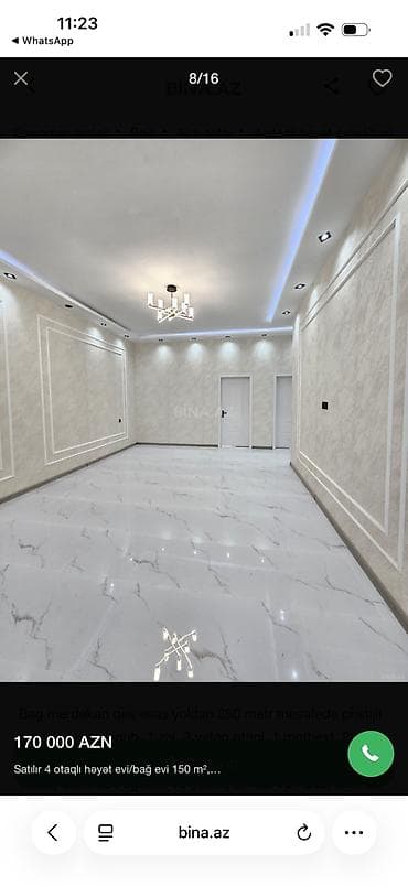 berde ev: Buzovna, 200 kv. m, 4 otaqlı, Hovuzlu, Kombi, Qaz, Su — 7