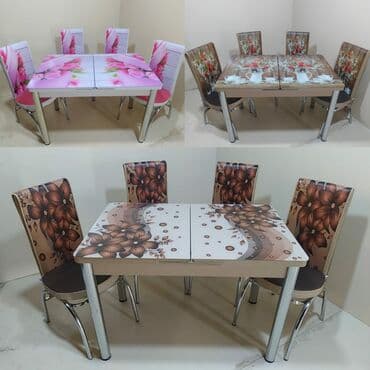 телефон флай 510: *Hazır elde olan* ✔️Türk istehsalı🇹🇷 ✔️Kuxna üçün stol stul dəsti ✔️ — 19