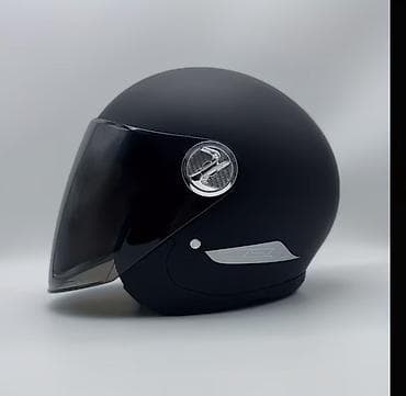yasti pencelik: Moto dəbilqə – açıq üzlü, vizorlu model - Dizayn: Retro üslubda açıq — 1