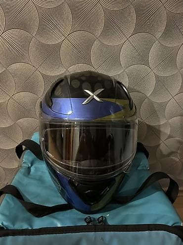 şuadan qoruyan eynək: AXOR integral motosiklet dəbilqəsi - Model: AXOR (Chrometech Racing — 1
