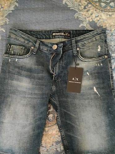 Armani Exchange (A|X) denim şort - Model: Kişi denim şortu - Brend