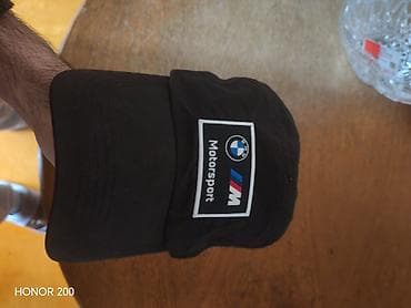 baş geyimi: BMW M Motorsport beysbol papağı - Rəng: qara - Ön hissədə BMW loqosu — 3