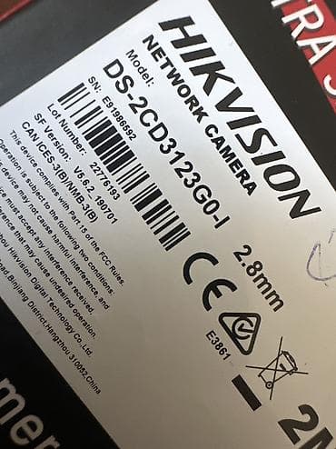 Hikvision DS-2CD3123G0-I 2MP IP PoE Kamera (2.8mm). Heç işlənməyib — 3