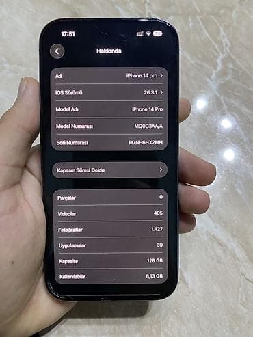 iphone 8 plus 256 gb: IPhone 14 Pro, 128 GB, Deep Purple, Barmaq izi, Simsiz şarj, Face ID — 5