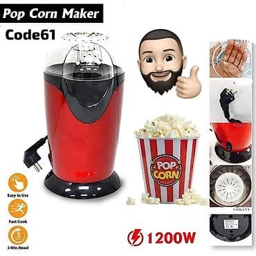 Popkorn aparati 3 deq pokorunuvu hazir et mehsul keyfiyyetlidir