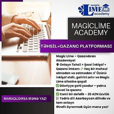Другие курсы: Magic Lime Academy – Təhsil + Qazanc platforması - Onlayn təhsil və — 3