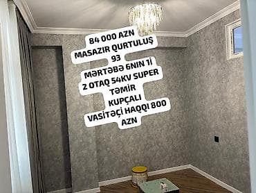 2 otaqlı, Yeni tikili, 54 kv. m — 1