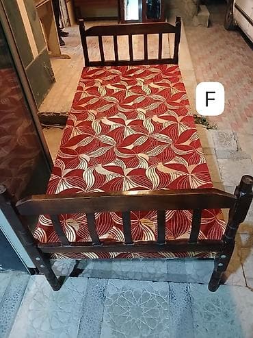 saray mebel: İşlənmiş, Təknəfərlik çarpayı, Bazasız, Matras ilə, Siyirməsiz — 1