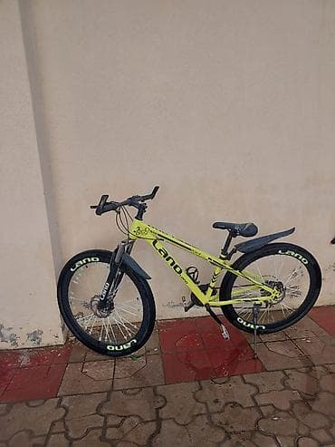 Velosiped ehtiyyat hissələri: LANQ marka dağ velosipedi - Rəng: parlak sarı-yaşıl (neon) gövdə — 1