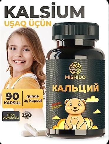 evalar vitamin c: MISHIDO Kalsium Vitamin Uşaqlar üçün kalsium MİSHİDO sitrat şəklində — 1