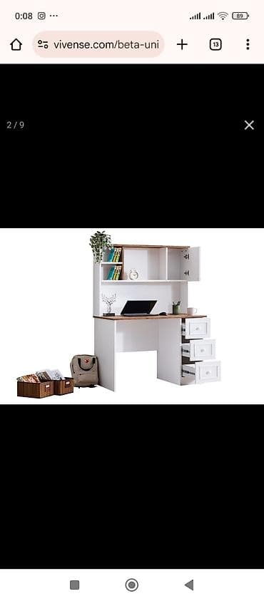 paltar dolabl: Düz masa, Stulsuz, Polkalı, Siyirməli, Mat laminat — 7