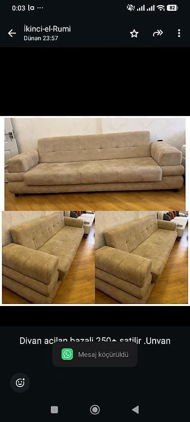 Divan acilan bazali 250₼ satilir .Unvan Masazir &amp;Rumi