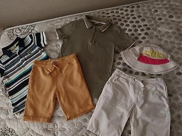 Uşaq yay geyim dəsti - 2 ədəd polo köynək: - Zolaqlı, qısaqol