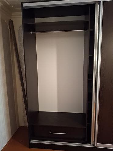 xalca satisi: 3 qapılı, Güzgülü, Qəhvəyi, Taxta, Kupe, Düz dolab — 4