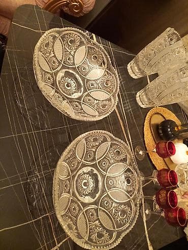 su matorlar: Kəna (kristal üslubunda) şüşə qablar 1 ededi 35 azn - Material — 3