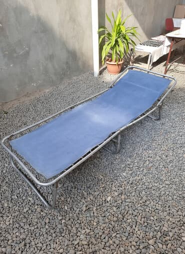 Metall karkaslı yaylı istirahət çarpayısı (lejatka) - Karkas: qalın