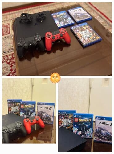 ayliq internet paketi bakcell: 🌞Playstation 4 ✅Satilir 500 azn ✅3 oyun diski ve 2 pult ✅Unvan:8 mkr — 1