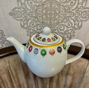 qedimi caynik: Rəng - Ağ, Dəm caydanı, Farfor — 1