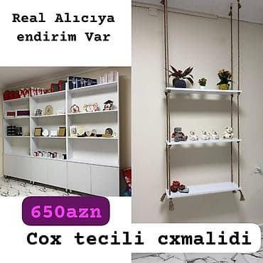 Стендовые витрины: Hundurluk 2.40m Uzunluq 3m Ici 40sm Material laminat. Qiymet 650azn — 1