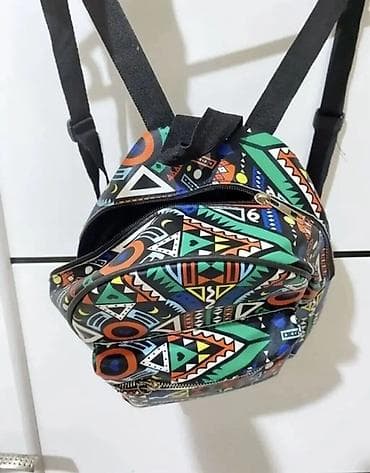 Uşaq üçün Rəngarəng naxışlı mini bel çantası (backpack) - Dizayn — 2