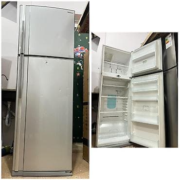 2 qapılı Toshiba Soyuducu Satılır, rəng - Gümüşü