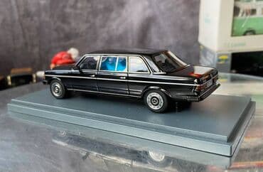 metbex tavan modelleri: Коллекционная модель Mercedes-Benz 240D V123 limousine black 1978 NEO — 26