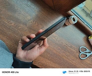 lg wing telefon: Honor 400 Lite, 128 GB, rəng - Qara, Barmaq izi — 2