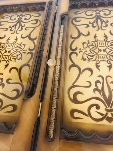 Браслеты: Taxta nərd (backgammon) dəsti - Material: bərk ağac, laklanmış səth - — 3