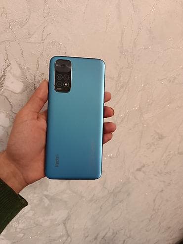 gence telfon: Redmi Note 11, 128 GB, rəng - Göy, Sensor, Barmaq izi, İki sim kartlı — 1