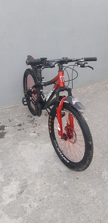 muhərrik velosiped: BMX GTM dağ velosipedi - Rəng: qara/qırmızı dizayn, BMX yazıları - — 4