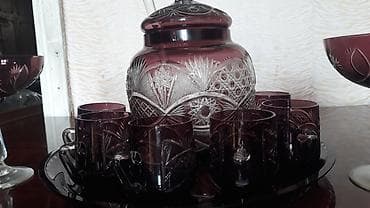 Qəhvə dəsti, Xrustal, 6 nəfərlik, Rusiya