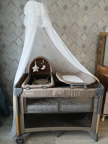 uşaq motosiklet: Kidilo körpə üçün çoxfunksiyalı beşik–manje - 2 qatlı portativ beşik — 1