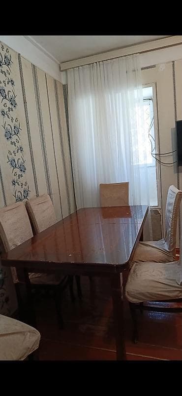 balkon stul: Yemək otağı üçün masa və stul dəsti - Dəst: 1 ədəd düzbucaqlı yemək — 2