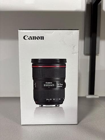 korpuslar: Canon EF 24-70mm Ultrasonic obyektiv - Fokus məsafəsi: 24–70 mm — — 1
