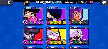 Pop It-lər: Brawl Stars oyunu üçün yüksək səviyyəli hesab - Kupa yolu: 30 412 - — 2