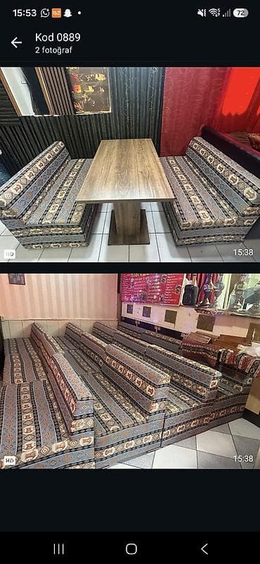 Kafe restoran uçun 11dest divan masa desti *bir dest 169₼* deste — 2