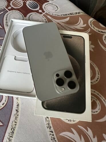 iphone kamera qoruyucu: IPhone 15 Pro Max, 256 GB, Natural Titanium, Face ID — 5