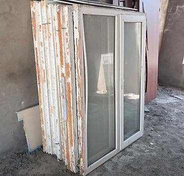 1200: Salam 15 eded 144 ×110 temiz seliqeli usden cixma plastik pencereler — 1